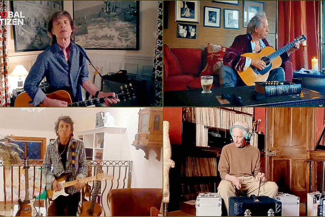 Locked-down Rolling Stones release new track 'Living in a Ghost Town'